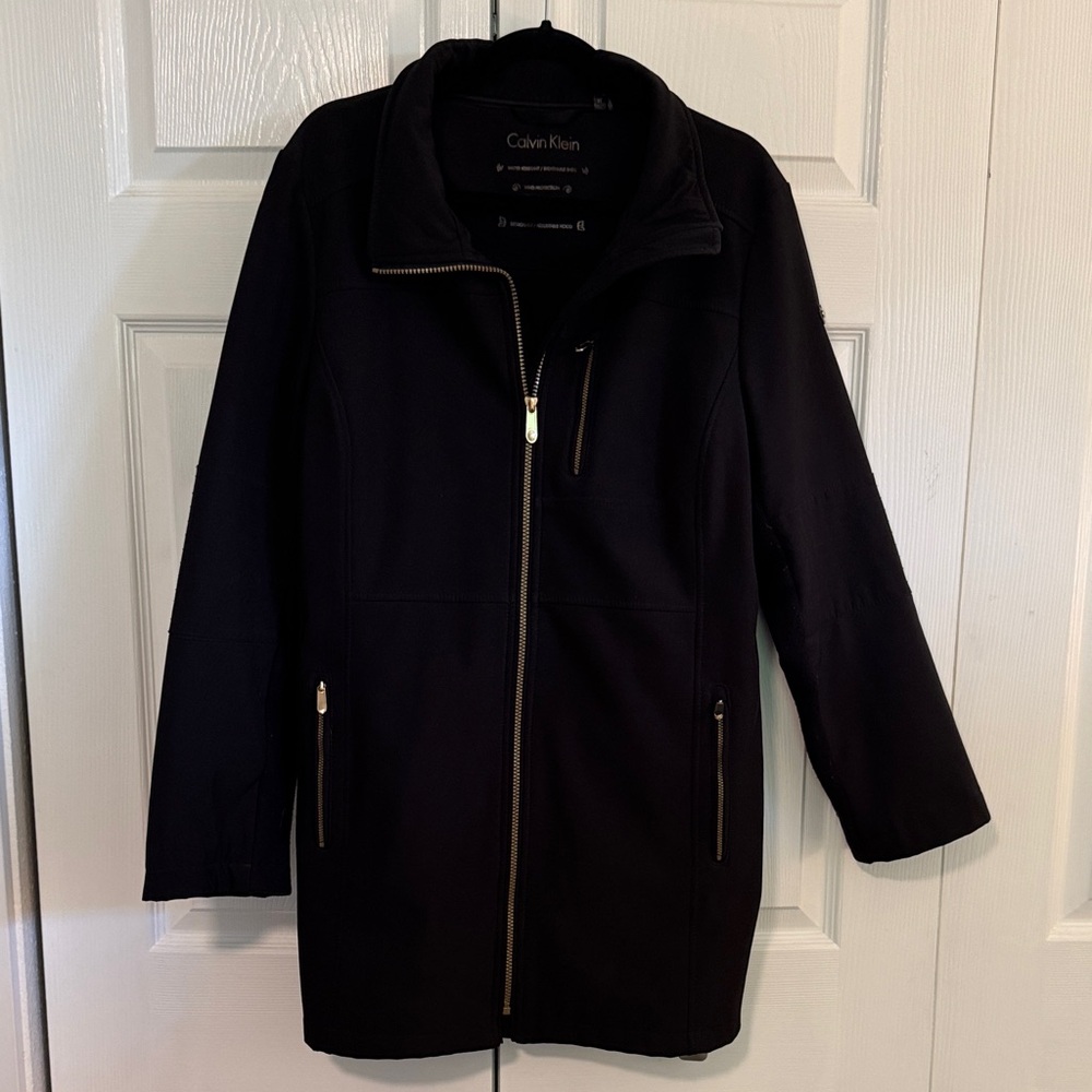 Calvin Klein Black Trench Coat for Women